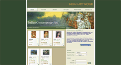 Desktop Screenshot of indianartworld.com